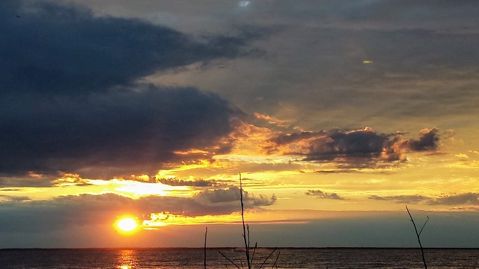 Sunset over Green Bay